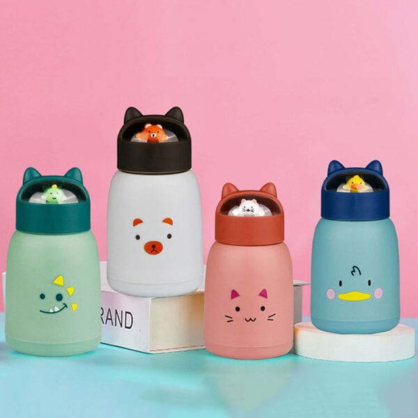 Cat glass bottle